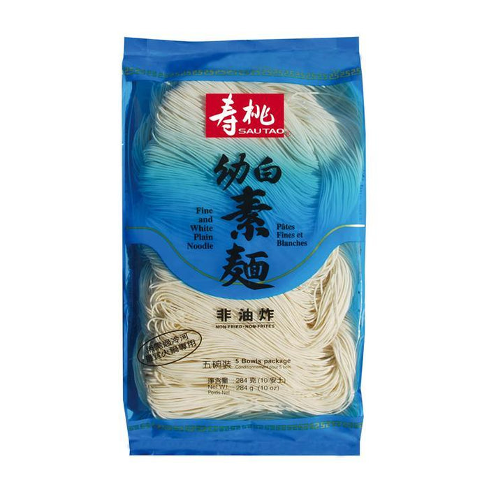 SAU TAO fINE AND WHITE PLAIN NOODLES 284G 壽桃幼白素麵
