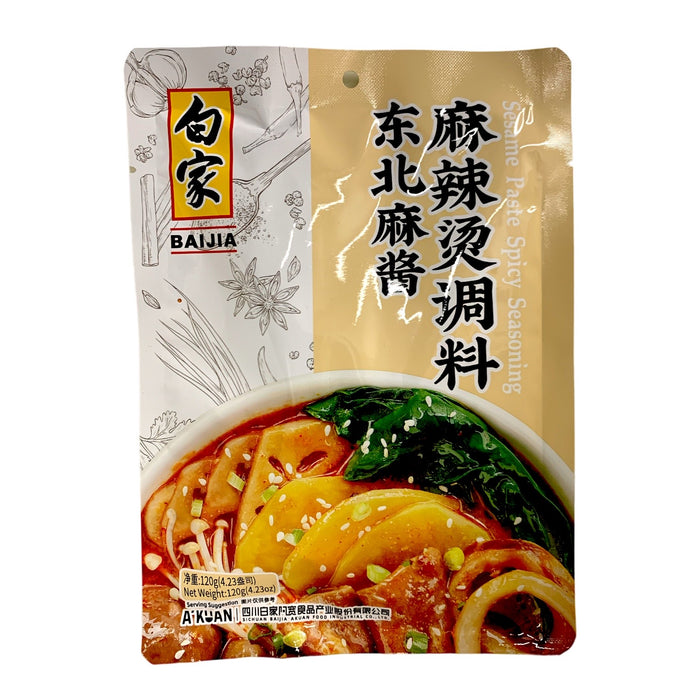 白家芝麻醬辣味120G