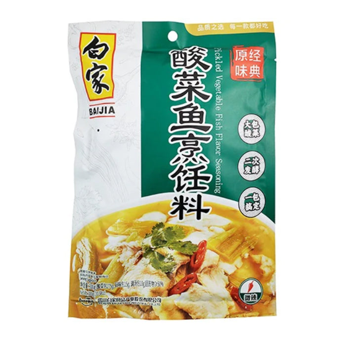 BAIJIA CONDIMENT PICKLED CABBAGE FISH 300G 白家酸菜魚烹調料
