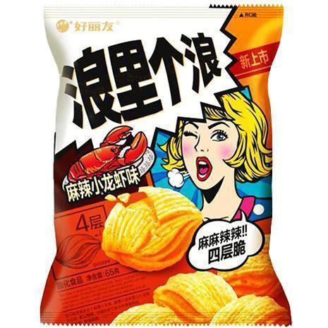 ORION SPICY CRAYFISH CORN CHIPS 65G 好丽友浪里个浪-麻辣小龙虾味