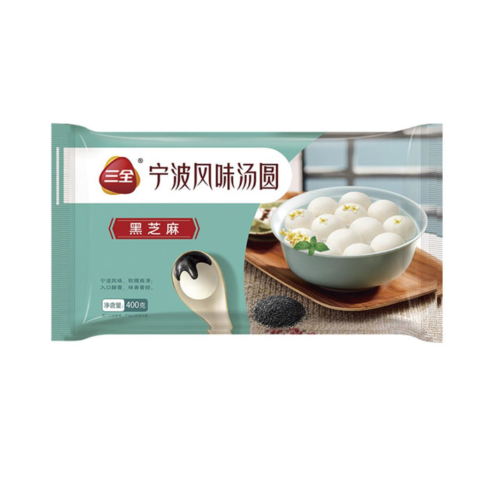 SAN QUAN 糯米糰黑芝麻餡400G 三全黑芝麻湯圓