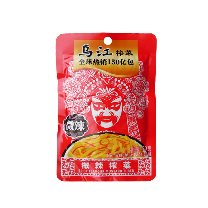 WU JIANG SPICY PRESERVED MUSTARD TUBER 80G