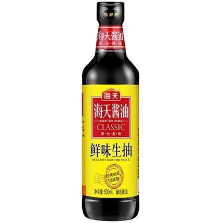 海天生抽 500ML 海天鲜味生抽