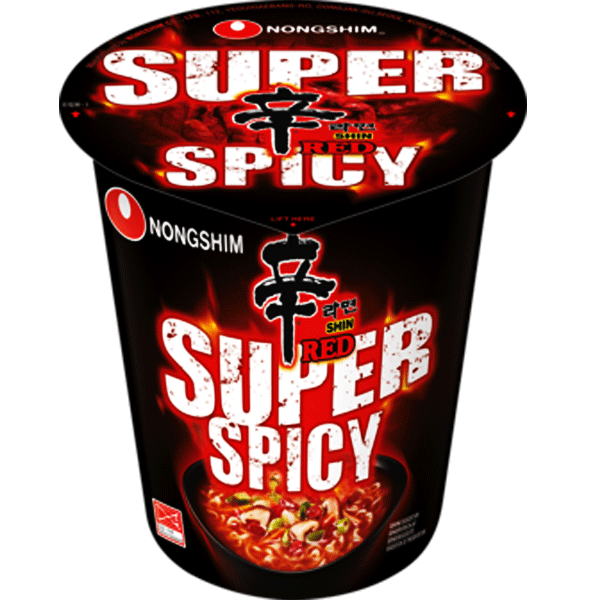 NONGSHIM SHIN RED SUPER SPICY NOODLE CUP 68G