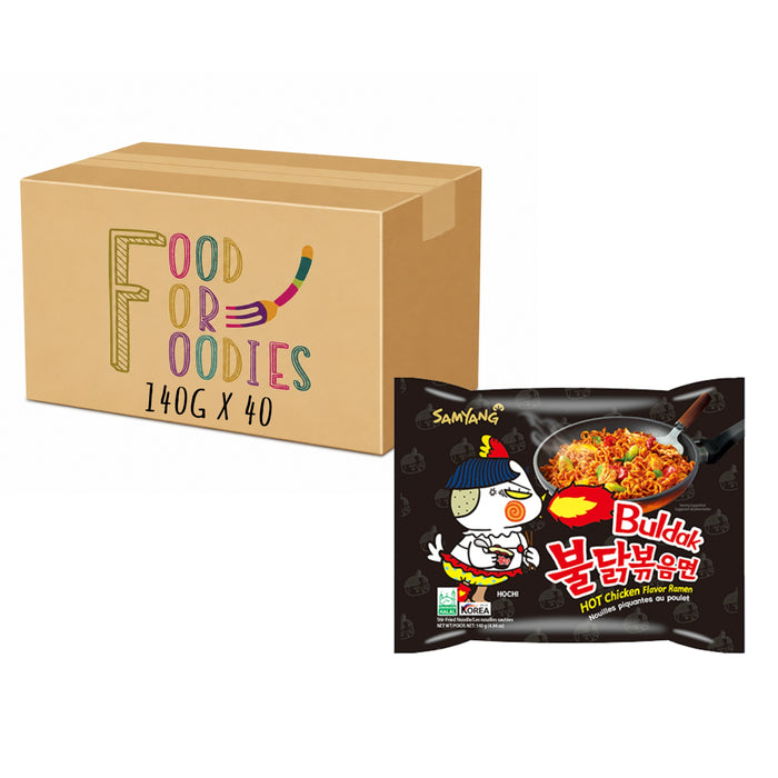 SAMYANG BULDAK HOT CHICKEN RAMEN 140G, CASE OF 40 (MAX. 3 CASES PER CUSTOMER)