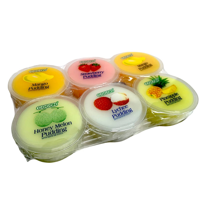COCON NATA DE COCO 布丁什锦 6X80G 