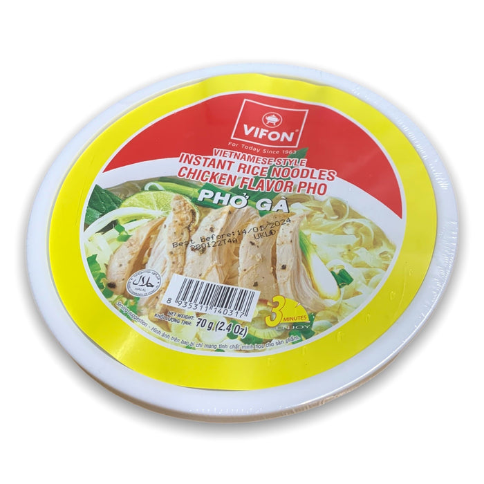 VIFON CHICKEN FLAVOUR PHO RICE NOODLE - 70G