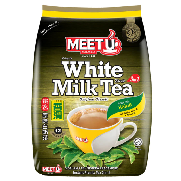 MEET U 3 IN 1 WHITE MILK TEA 480G