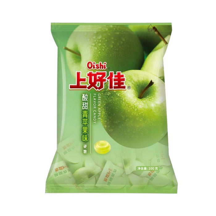 OISHI GREEN APPLE CANDY 100G