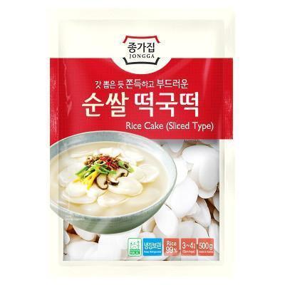 JONGGA RICE CAKE SLICED 500G 韓式年糕片