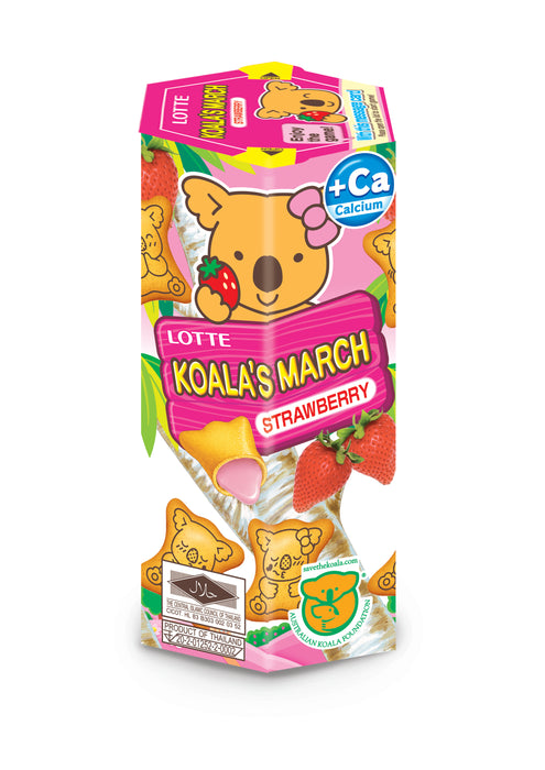 LOTTE KOALA SNACK STRAWBERRY - 37G