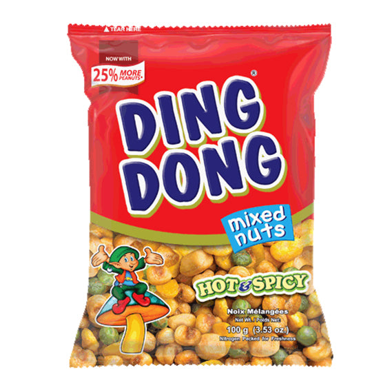 DING DONG HOT & SPICY MIXED NUTS 100G