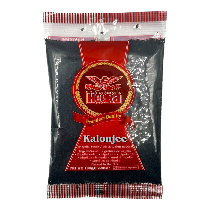 HEERA BLACK ONION KALONJEE NIGELLA SEEDS 100G