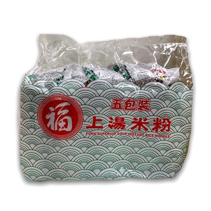 FUKU SUPERIOR INSTANT RICE NODLE SOUP, PACK OF 5 福字上汤米粉